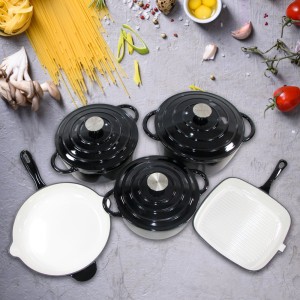 Enamel Cast iron Cookware Set PCS711