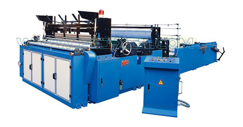 Chinese wholesale Wet Wipes Machine - Series of Full-automatic Edge-trimming Tail-gluing Embossing Rewinding and Perforating Toilet Paper Machine – Peixin