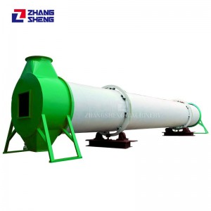 Secador rotativo de biomasa, secador de aserrín de madera de 0,6-2,5 t/h