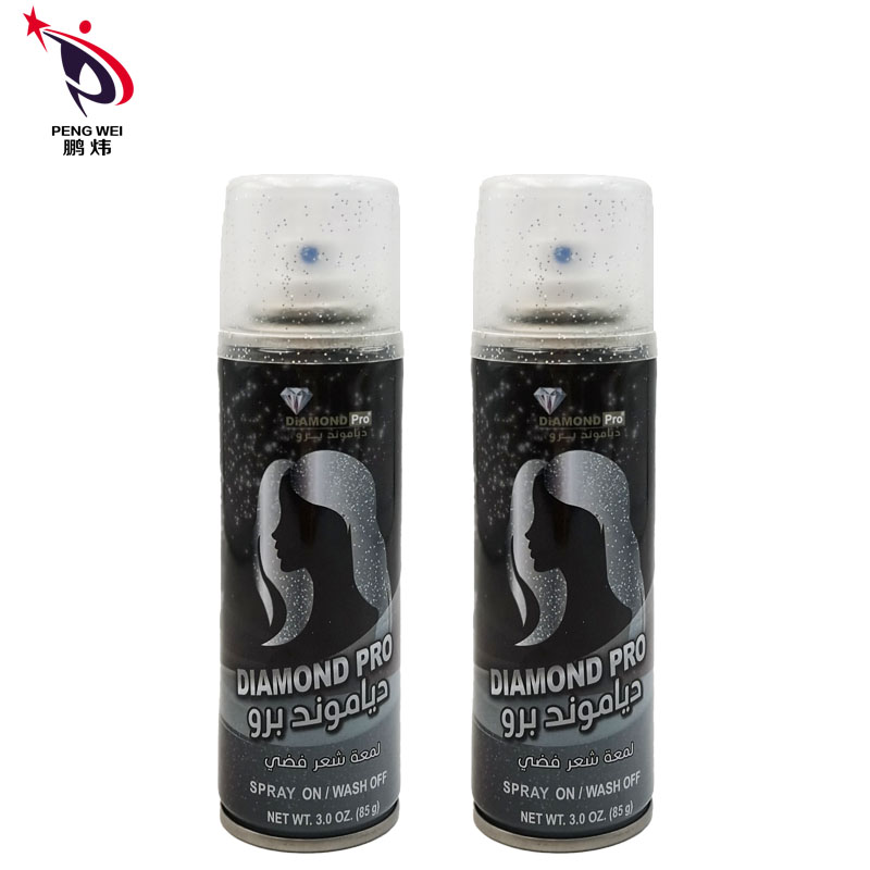 Well-designed Homemade Spray Chalk - Private Label Glitter spray for hair Highlight Glow cosmetic Shimmer Hair spray – PENGWEI