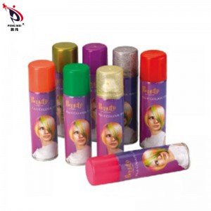 Wholesale washable party colorful temporary hair spray color for party