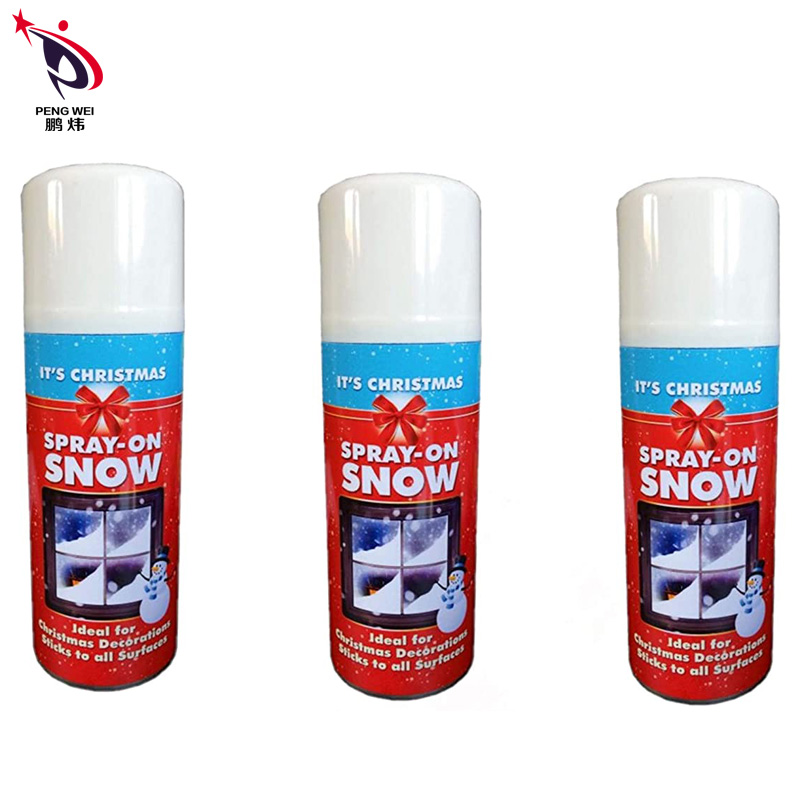 China Wholesale 250ml Christmas blue can snow spray for festival