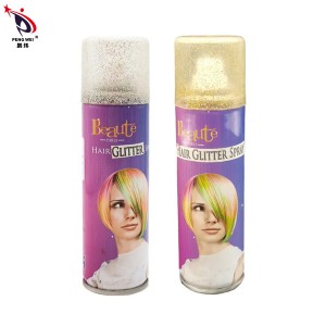Glitter hair spray for party temporary colorful custom hair spray
