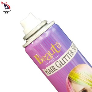 Glitter hair spray for party temporary colorful custom hair spray