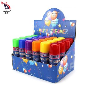 Factory supplied Six Colors Customized 250ml Crazy Party String Spray for Celebration