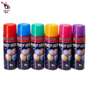 High Quality Wedding Christmas Party Colorful 250ml Silly String Crazy Spray