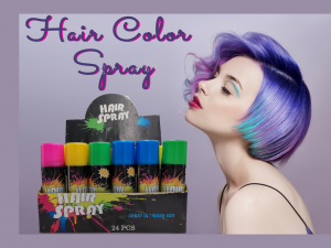 Temporary Dye Color Hair Spray With Glitter Powder