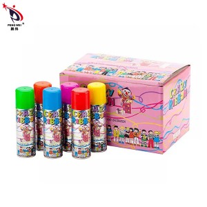 Eco-Friendly Biodegradable Colorful Spray Silly String For Wedding Party Festival Celebration