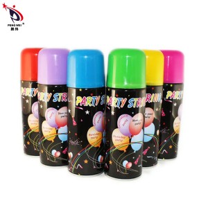 Wholesale 100-300mm Height Non-flammable Colored Party Wedding Party Crazy String Spray
