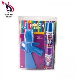 High Quality Crazy Ribbon Color Spray Silly String Guns For Party Celebration