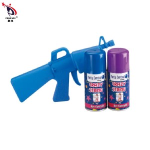 High Quality Crazy Ribbon Color Spray Silly String Guns For Party Celebration