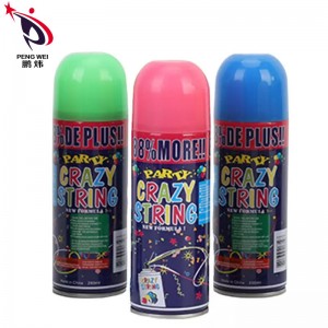 Manufacturer Price Color Silly String Spray Party Decoration Crazy String