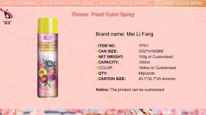 Water-Based Flower Paint Spray Flower Pearl Color Spray Multi Colors Assorted