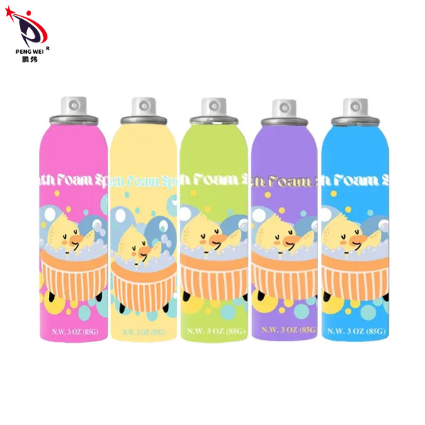 Massive Selection for Best Temporary Hair Color Spray - Wholesale Natural Bath Foam Spray No Stain Formula Shower Foam For Children – PENGWEI