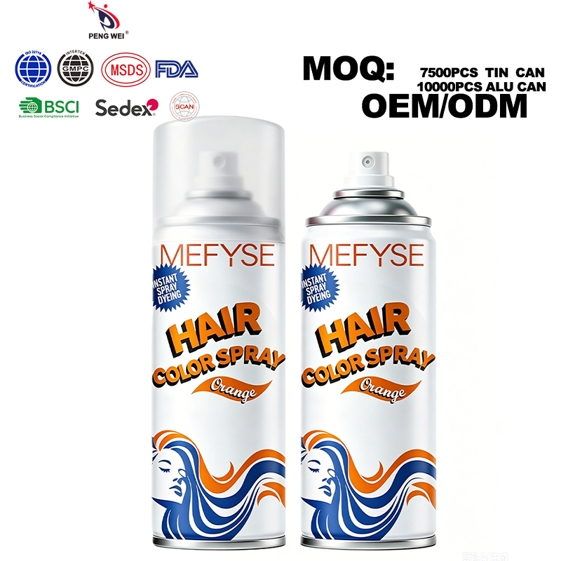 150ml Temporary Hair Color Spray – 19 Colors + Custom, Washable Aerosol Hair Dye, Party/Cosplay/Salon Use, OEM Wholesale