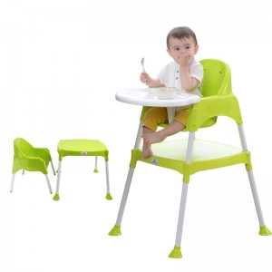 2 in 1 Adjustable Baby Feeding High Chair for Toddlers