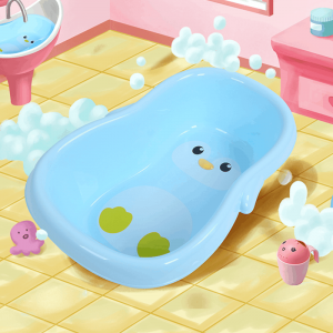 Cartoon Penguin Design PP Plastic Baby bathtub
