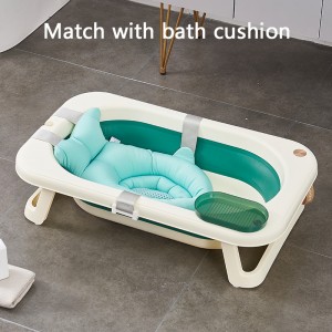 Foldable Portable Baby bathtub with Storage Shelf
