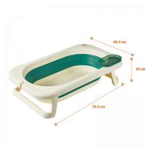 Foldable Portable Baby bathtub with Storage Shelf