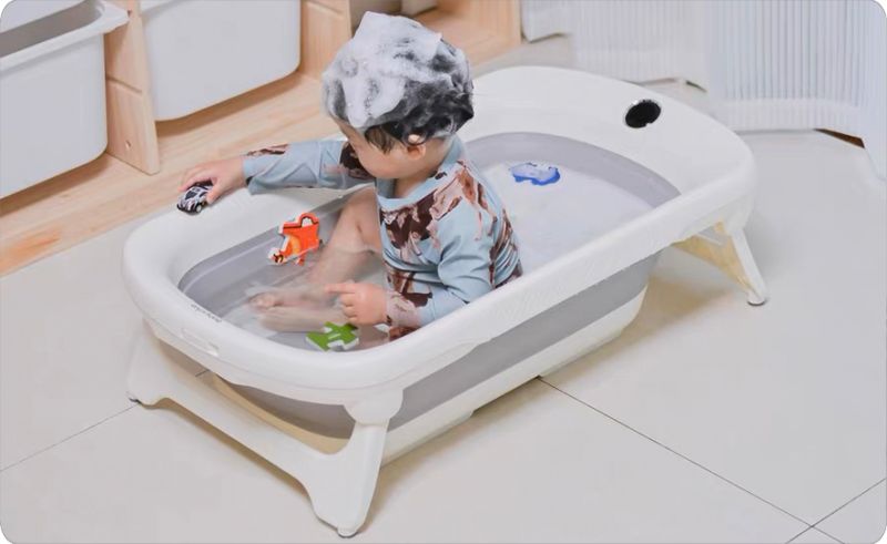Baby folding bathtub: Bring baby a pleasant bath time
