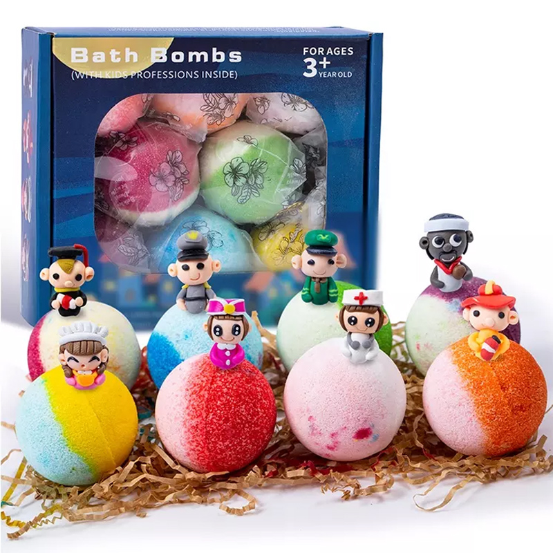 OEM/ODM China Bath Bomb Ingredients - Eco Friendly Natural Extracts Flower Colorful Rainbow Cloud Bath Bombs – YULIN