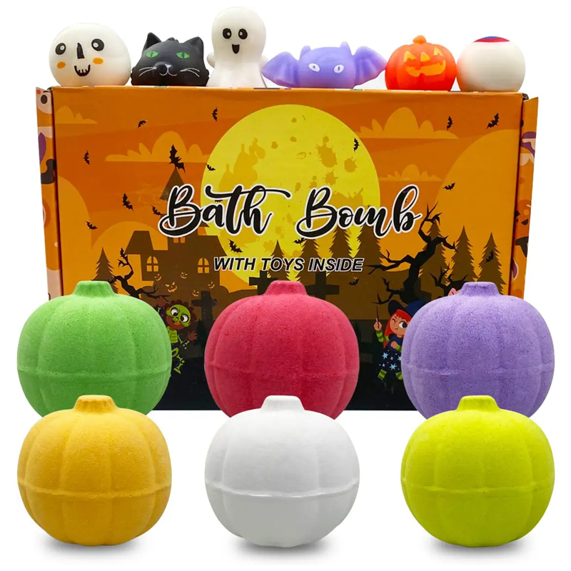 OEM 6 Pack Toys Inside for Kids Girls Boys Halloween Toys Halloween bath bombs Gifts Featured Image
