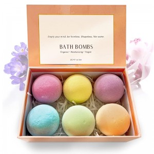 Factory wholesale Diy Bath Bomb Gift Set - 100% Natura Colorful Rainbow Ingredients Salt Fizzer Bubble 12个60/80/120g Bar Bath Oil Ball Bombs Gifts Set – YULIN