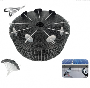 4in X 100ft Solar Panel bird mesh,Wire Mesh Panels PVC Coated Galvanized Steel Solar Panel Bird Wire Screen