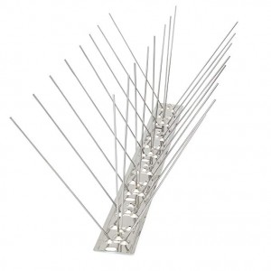 Bird Spikes for Pigeons Small Birds Cats, Anti Climb Security Wall Fence Stainless Steel Birds Defence Spikes Bird Arrow Repeller Deterrent Spikes