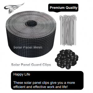 6-Inch Black Coated PVC Bird Critter Guard Solar Panel Arrays Mesh 30m1.5mm on Sale for Pest Control