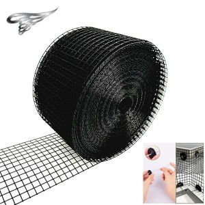 ECO FRIENDLY 6in X 100FT Galvanized Welded PVC Coated Solar Panel Mesh for Critter Guard With 100 Round Fastener Clips
