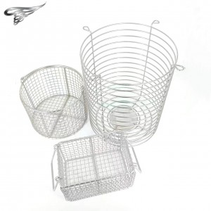 Stainless Steel Instrument Sterilization Baskets, Instrument Tray Mesh Perforated Baskets Sterilization Tray