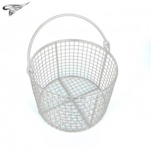 Stainless Steel Instrument Sterilization Baskets, Instrument Tray Mesh Perforated Baskets Sterilization Tray