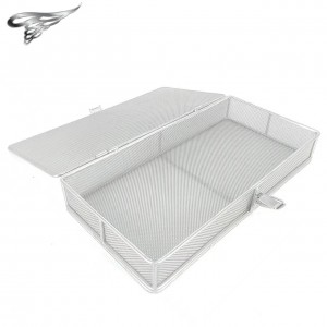 customized hospital wire mesh basket medical disinfect basket Medical Storage Stainless Steel Disinfection Wire Basket