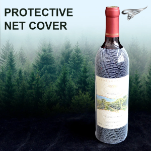 Wine Bottle Protector 10 Inch Mesh Liquor Bottle Protective Sleeves Reusable Wrap Wine Bags for Keep Bottles Safe 30 Pieces