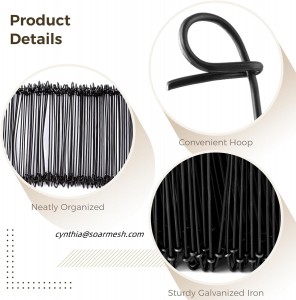 Black Annealed Bar Tie Wire Double Loop Binding Wire 1.0mm
