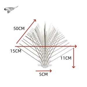 50CM High Quality Outdoor Durable Anti Pigeon 304 Stainless Steel Anti Bird Spikes