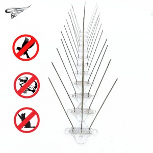 Customized Bird Control Anti Pigeons Residential Roof Birds Spikes 304 Grade Stainless Steel Factory Direct