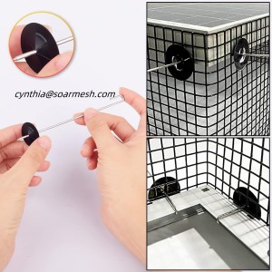 50 Sets Critter Guard Aluminum Fastener Clips for Attaching Wire Mesh to Solar Panels and Bird Proof Pigeon Fence