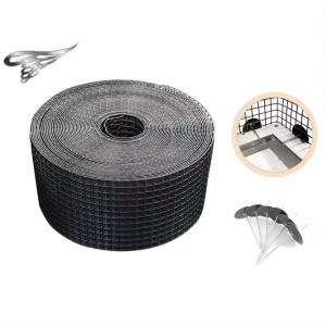 6-Inch *30m1.5mm Black Coated PVC Bird Critter Guard Solar Panel Arrays Mesh 100 Aluminium Clips Pest Control Sale