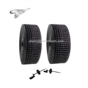 J Hooks and washers Aluminum Solar Panel Exclusion Squirrels Guard Mesh Clips panel bird mesh clips