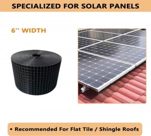 Critter Guard 1.0mm 6 inchx100ft galvanized solar panel mesh