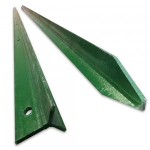 Hot Dip Galvanized Green Paint Y Post Fence for Farms Powder Coated Metal Frame Heat Treated for Sport Fencing