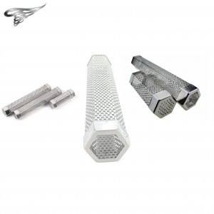 Stainless Steel 304 Hexagonal Pellet BBQ Smoker Tube  Smoke Generator Pipe for Smoking Grilled Foods BBQ Accessories