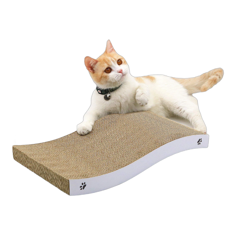 Wavy Cat Scratching Board, Lengthened, Widened And Thickened, Available On Both Sides, Temu/ Amazon Hot Sale
