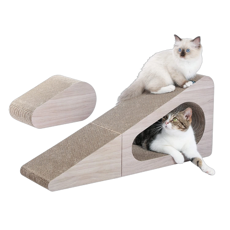 Máy cào mèo hình tam giác 2 trong 1, Sử dụng dọc theo tường