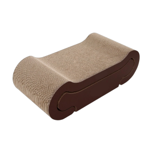 2in1 kaķu skrāpējamā spilvena tipa kartona kaķu gultas krēsls