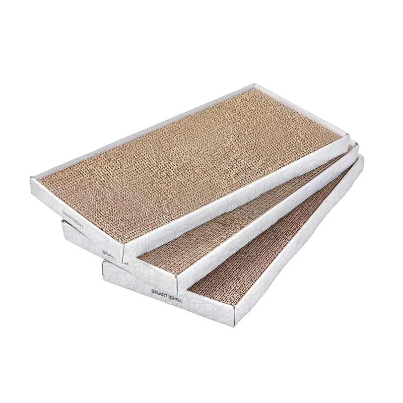Corrugated Cat Scratch Board, Papye Box Scraps Depo, Fasil Netwaye, Temu / Amazon Vann Cho