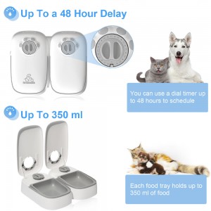 Amazon Best Seller PeTnessGO Smart Automatic 2 Meals Cat Feeder