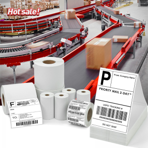Hot New Products A6 Shipping Label Jumbo Roll - Packaging Labels Printed Logo Vinyl Waterproof Roll Stickers – Petra